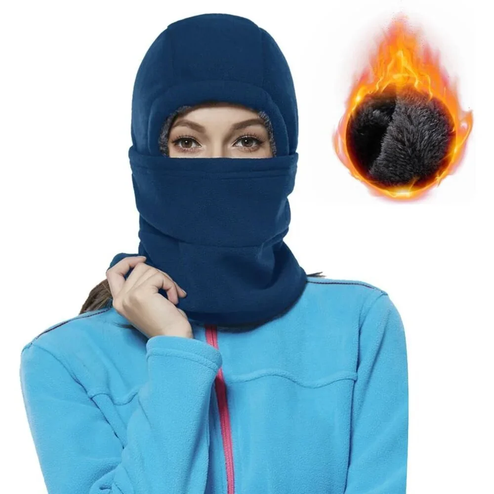 Winter Ski Mask for Women Men Sherpa Fleece Balaclava Neck Warmer